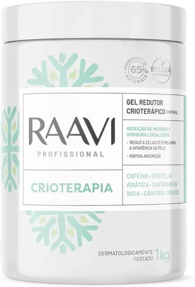Raavi - Gel Redutor Crioterápico Corporal 1kg
