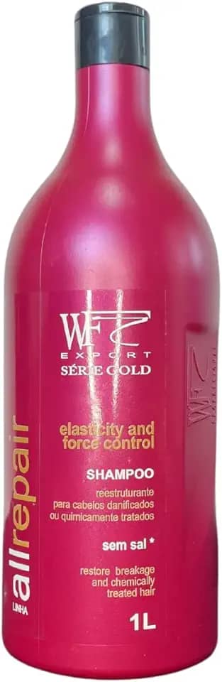 Shampoo Hidratação para Cabelos Com Química, Progressiva, Alisamento e Relaxamento All Repair WF 1L