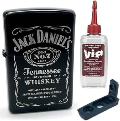 Isqueiro Clássico Jack PR, com vedação anti-evaporação e Refil 60ml