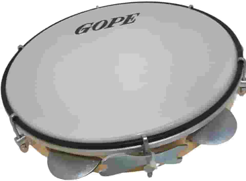 PANDEIRO INICIANTE 10'' 6 AFIN 10(5) PRAT GALV. ENVERN. PELE ANIMAL (631PEA)