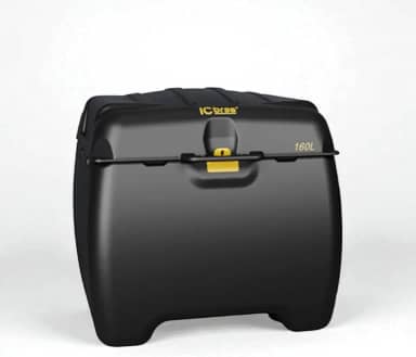 Baú de Moto 160L Traseiro Preto Universal iCbras Bauleto