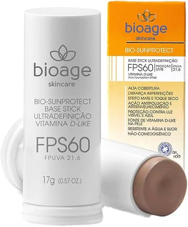 Base Stick Fps60 Ultradefinição Resistente À Água Bioage 17g Tipo de pele:Bege Claro