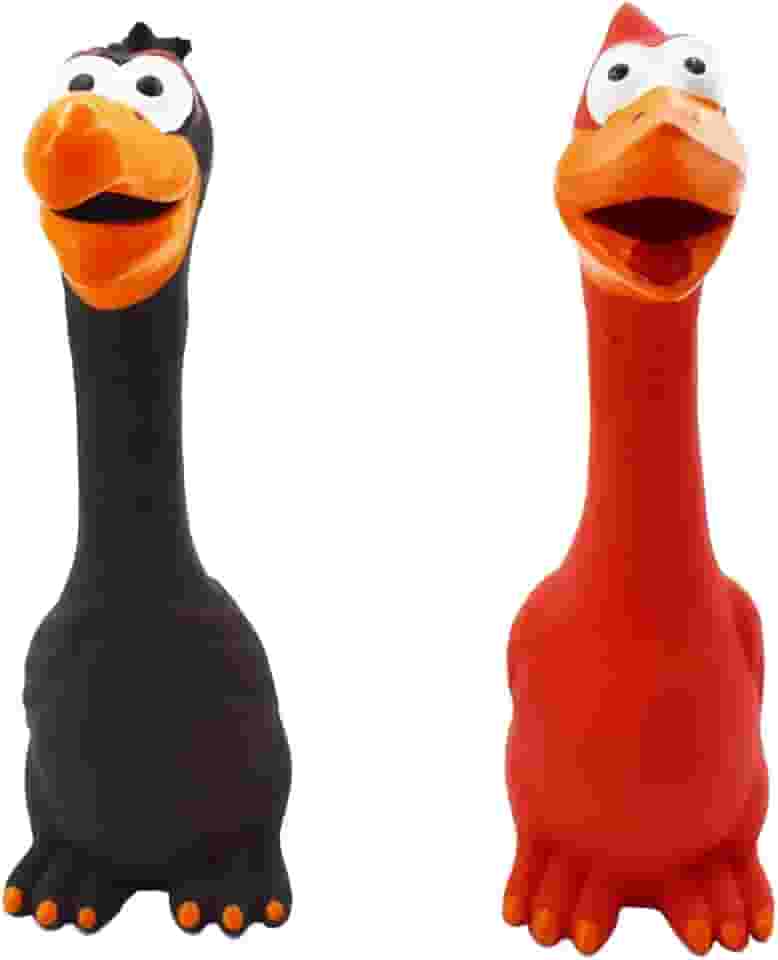 Brinquedo de cachorro de galinha resistente à mastigação, som realista para entreter com segurança para os dentes, ideal para jogos de puxar e buscar, adequado para cães jovens e idosos