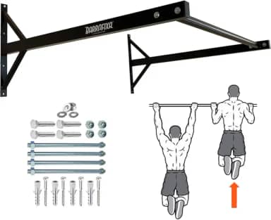 Barra Fixa 1 Metro Parede Para Musculação Pull-up Academia