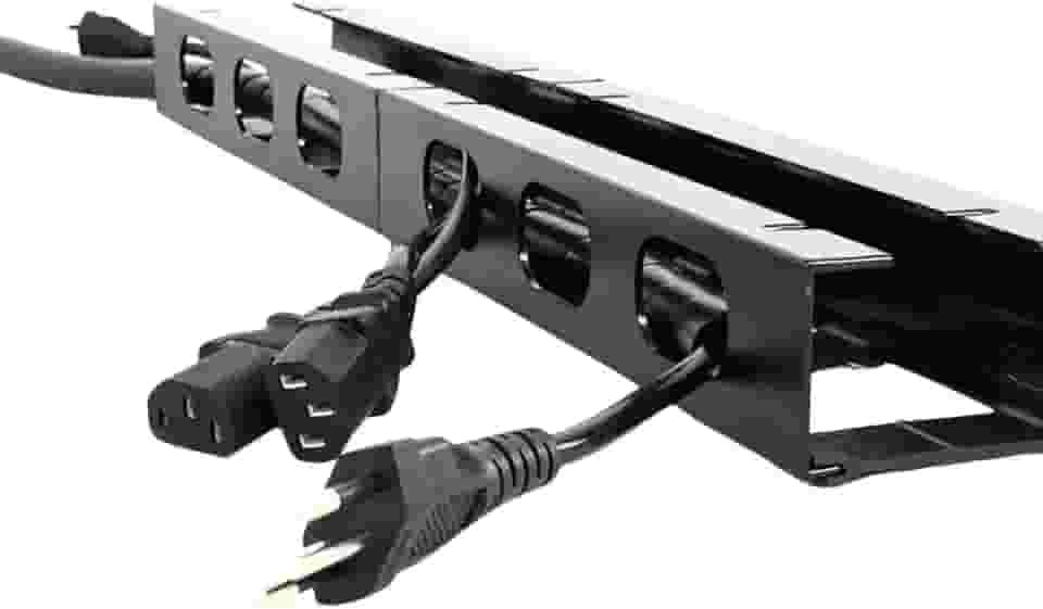 Organizador de Cabos e Fios oculto Baixo Mesa Guia de Cabos horizontal Modulado organiza 1 Metro - Marca Abcfixadores