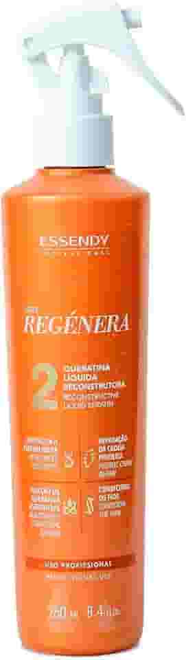Essendy Queratina Líquida Regenera, Reconstrutor Capilar Profissional, 250ml
