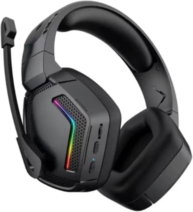 Headset Gamer Bluetooth Led Rgb 30 Horas de Bateria Fone Sem Fio Para Jogos