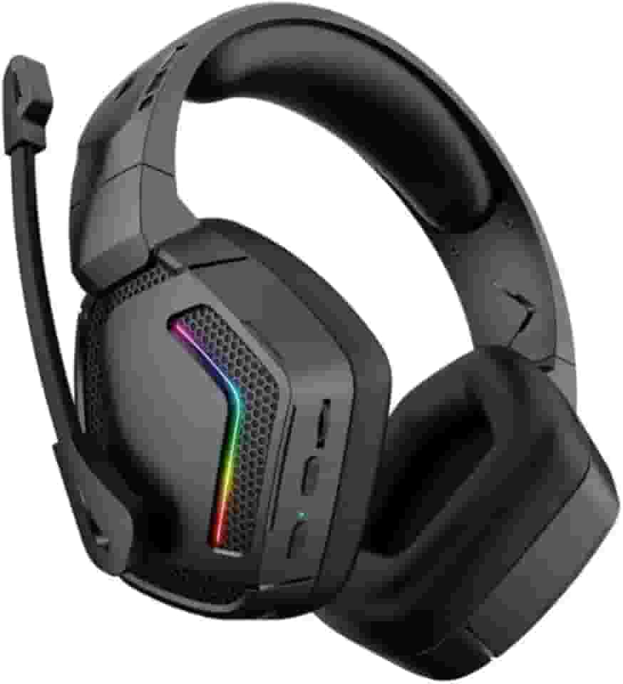 Headset Gamer Bluetooth Led Rgb 30 Horas de Bateria Fone Sem Fio Para Jogos