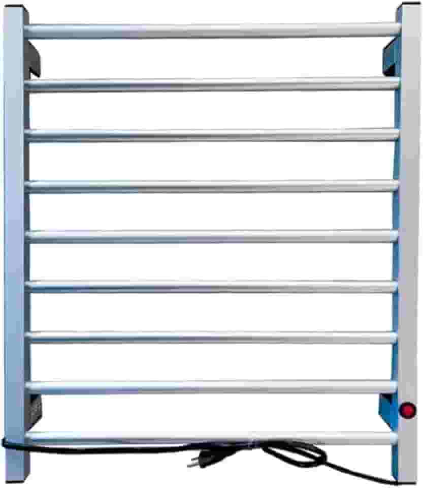 Toalheiro Térmico Elétrico de Parede, 9 Barras Prata 220v