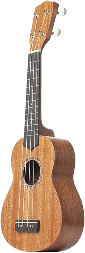 Ukuleles de 53 cm Ukeleles Mini Guitarra Instrumento Musical Madeira Maciça com Corda Capo Polegar Martelo Alça para Iniciantes