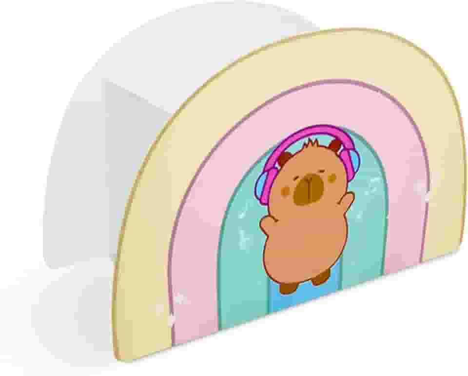 Porta Caneta, Porta Lápis, Suporte de Caneta para mesa, Organizador de mesa, Multiuso Capivara Arco Íris, Metal - GEGUTON