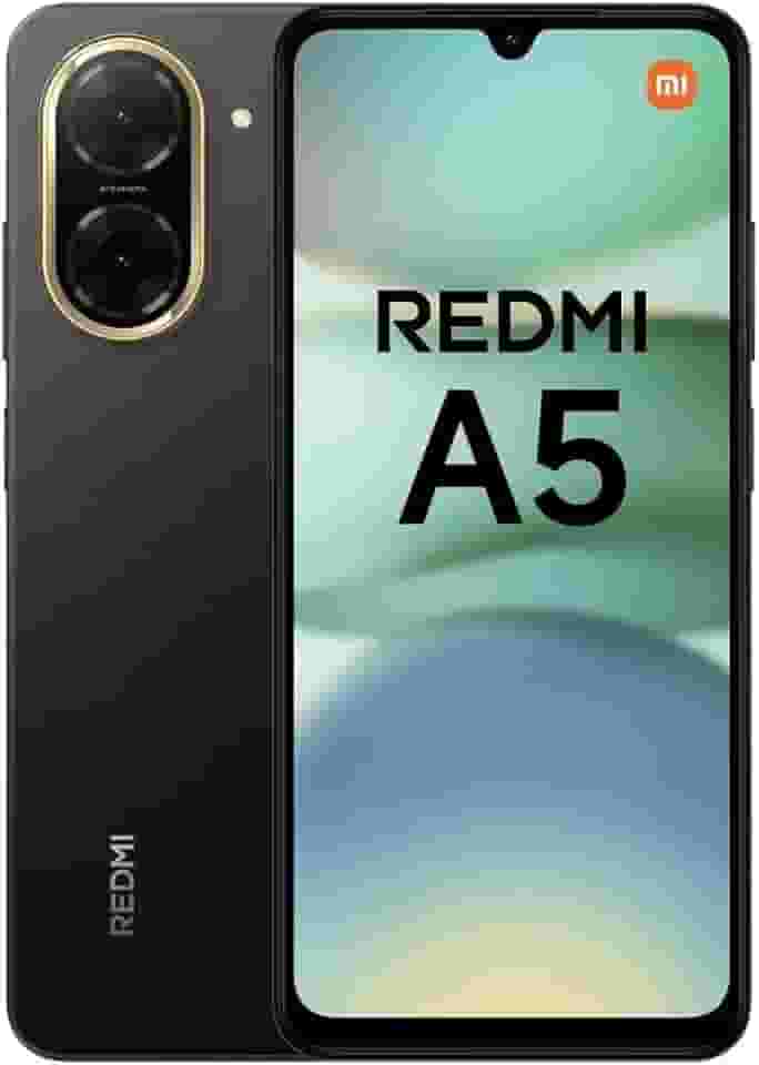 Smartphone Xiaomi Redmi A5 64GB 3GB RAM + 3GB de Ram extendida Dual SIM Tela 6.88' - Preto Midnight Black Câmera 32MP com IA