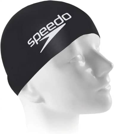 Touca de Natação, Speedo, Big Swim Cap, Silicone Resistente com Encaixe Confortável,Tamanho Grande