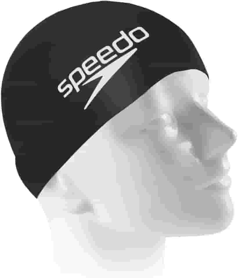 Touca de Natação, Speedo, Big Swim Cap, Silicone Resistente com Encaixe Confortável,Tamanho Grande