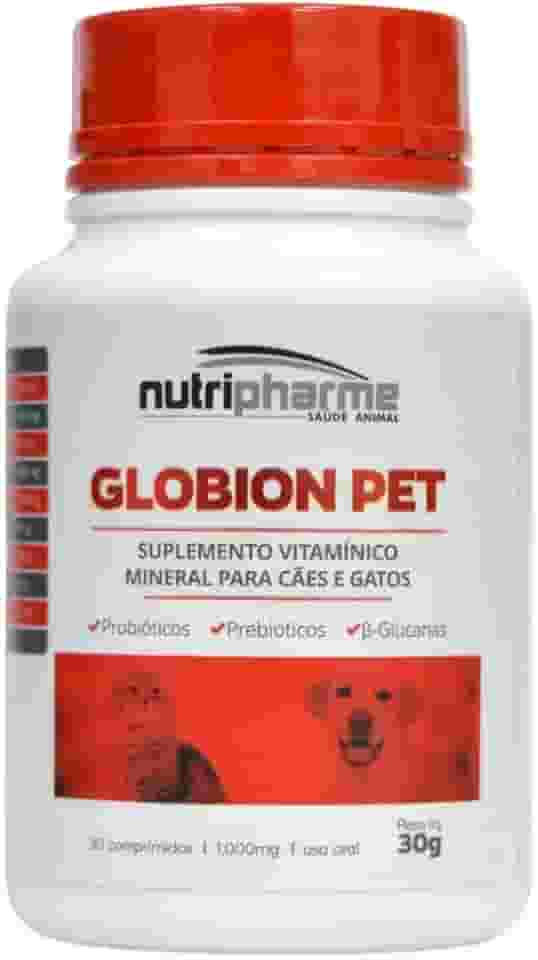 NUTRIPHARME Suplemento Vitamínico Nutripharme Globion Pet Para Cães E Gatos - 30 Comprimidos