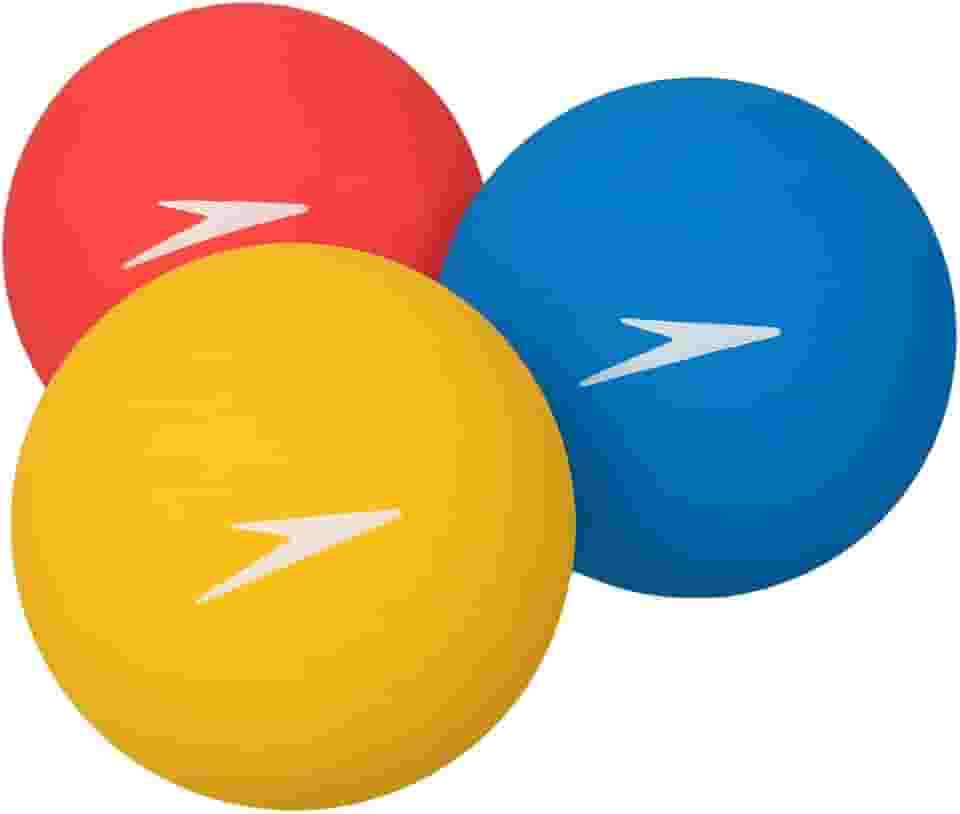 Kit De 3 Bolas De Frescobol, Speedo, Padrão Oficial, Borracha Lavável