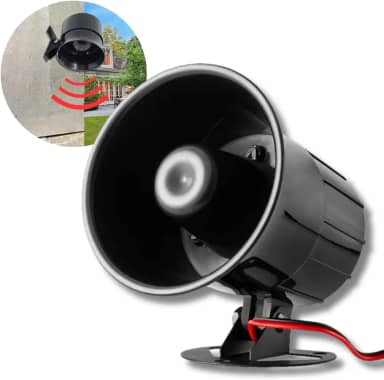 Sirene Para Alarme Residencial Bivolt 110v220v 1 Tom Com 125dB