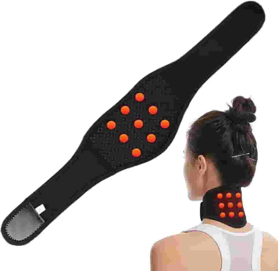 Cinto de suporte de autoaquecimento com turmalina magnética Suporte lombar Dores nas costas e má circulação Alívio muscular e conforto diário