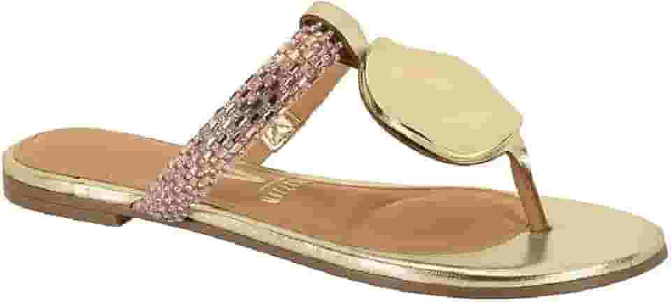 Sandalia Vizzano Rasteirinha Ref 6448.323.27122 Bege/ouro/dourado 039