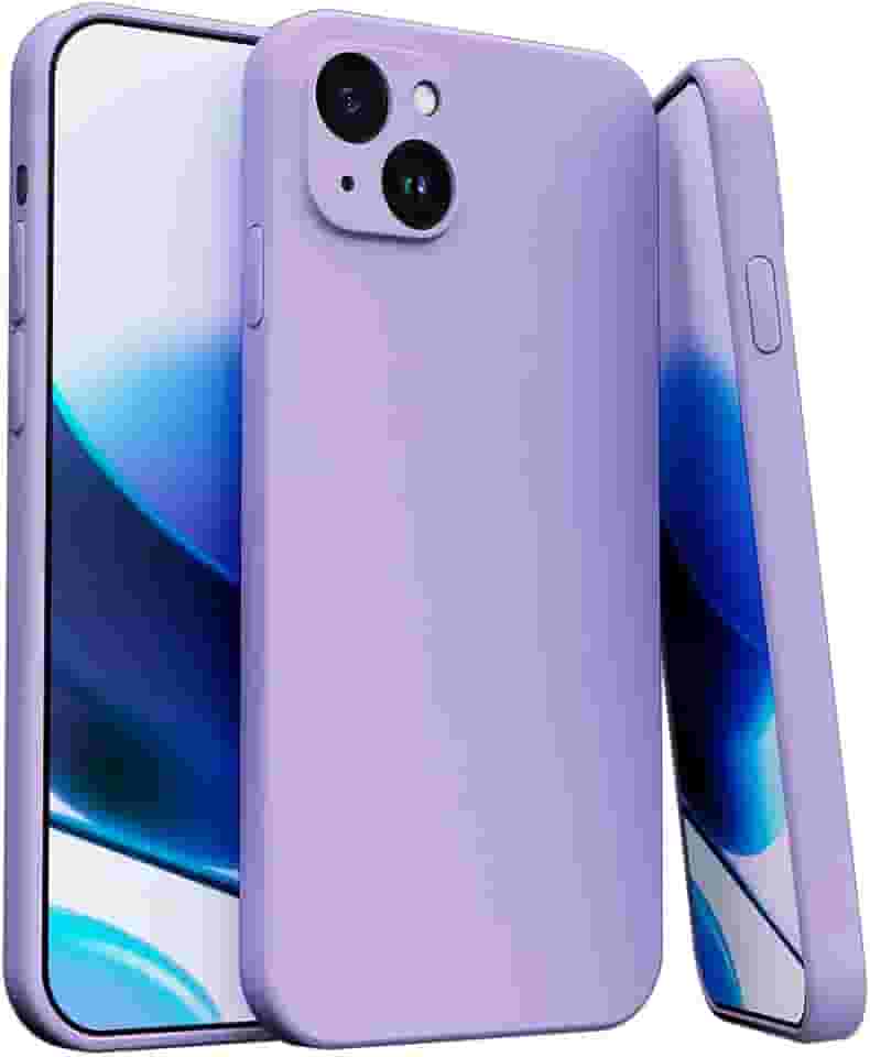 Capa Capinha Para iPhone 13 Silicone Com Proteção Na Câmera Forro Veludo Premium (LILAS)