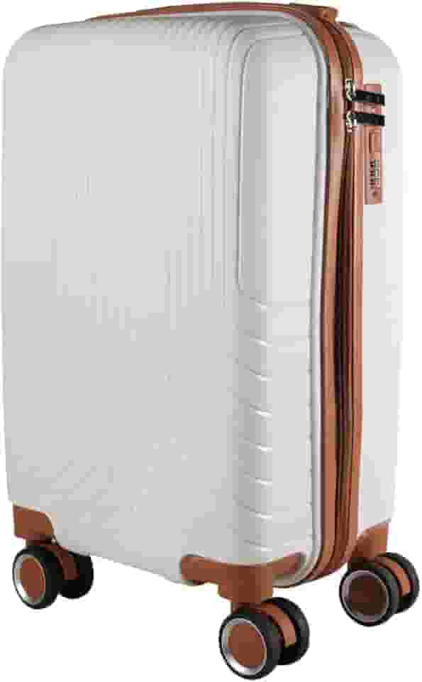 Mala de bordo em Polipropileno 4 rodas 360º - AeroMalas Sérvia (Branco)