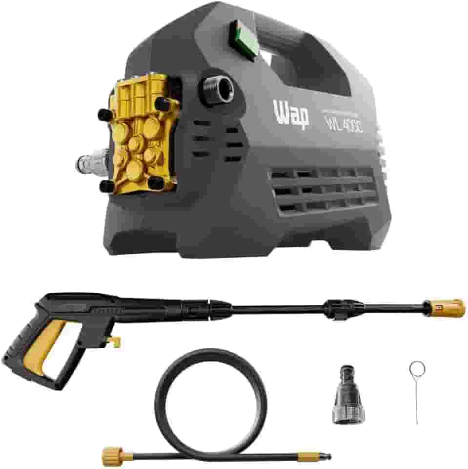 WAP Lavadora de Alta Pressão Profissional WL 4000, 420L/h, com Agulha Desobstruidora e Motor de Indução, 2000W 127V