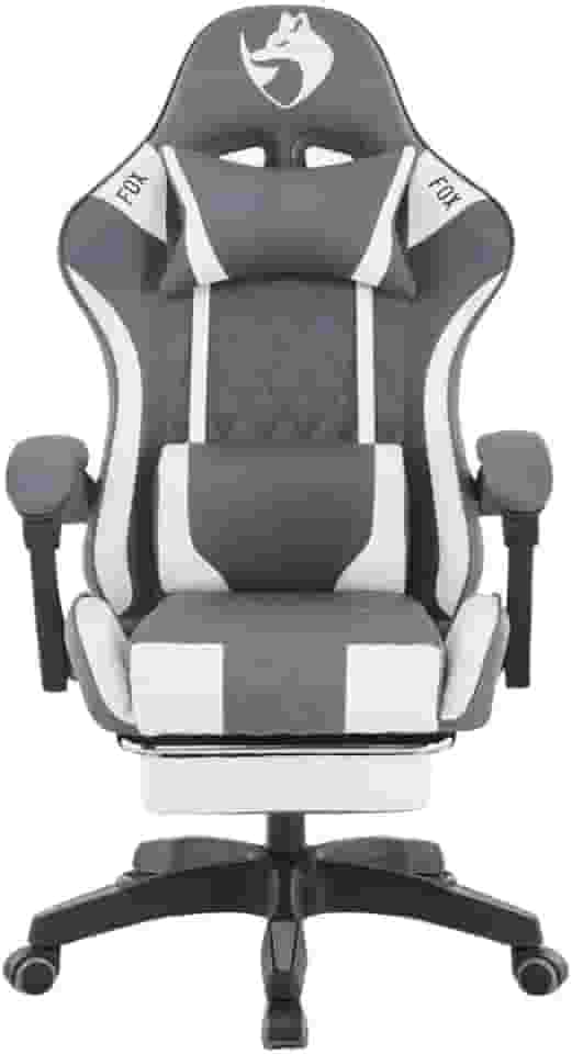 Cadeira Gamer Fox Racer Luna com Apoio de Pés UT-B200 Cinza