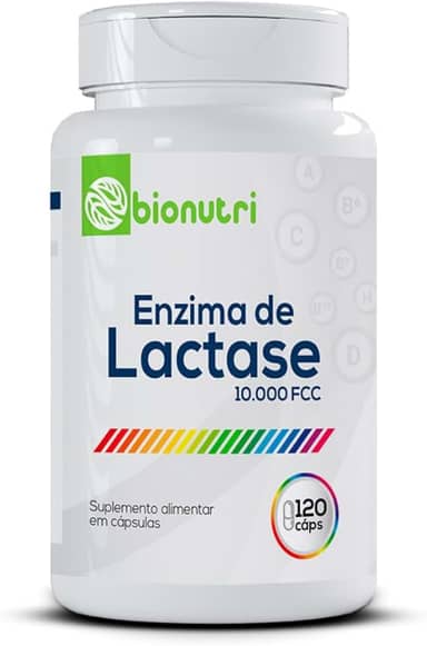 Enzima Lactase Premium 10.000 Fcc 120 Cápsulas Intolerância Lactose Bionutri