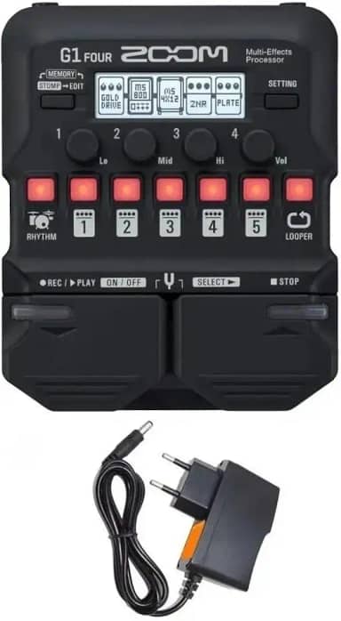 Pedaleira para Guitarra Zoom G1 Four