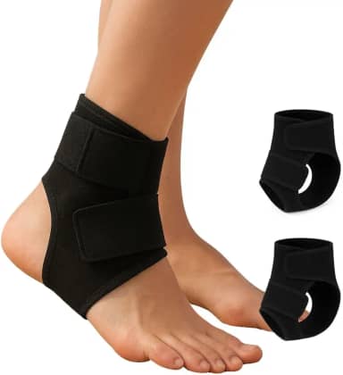 Tornozeleira de Suporte – Kit com 2 Unidades – Compressão, Estabilidade e Alívio para Entorse, Tendinite, Corrida e Treinos