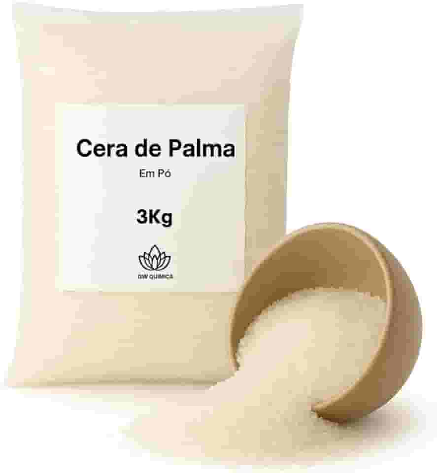 Cera de Palma Vegetal Fabricação Artesanal Velas 3Kg