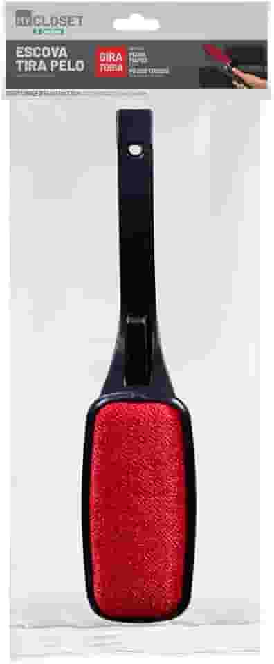 Ordene - Escova Tira Pelo Giratória, Cor Preta, Linha My Closet