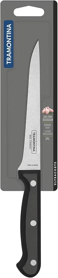 Faca Para Desossar Tramontina Ultracorte Com Lâmina Em Aço Inox E Cabo De Polipropileno Preto 6' Tramontina Preta