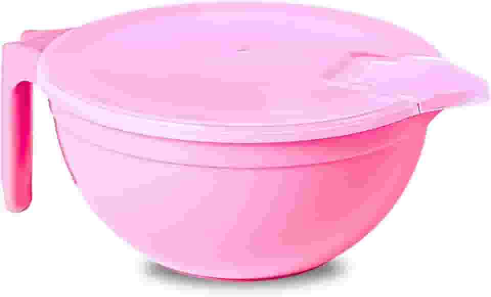 Panelinha Para Derreter Chocolate Multiuso Microondas Panelinha Para Brigadeiro Com Tampa 1,5L (Rosa)