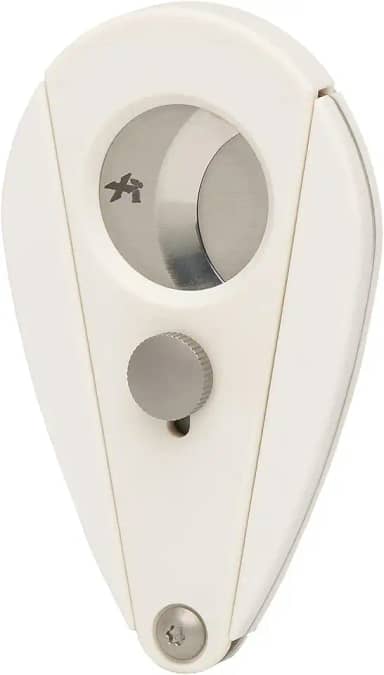 Xikar Cortador de charutos Xi2 - Cortador de charutos de guilhotina dupla de precisão com lâminas de aço inoxidável 440 | Cortador de charutos Rockwell C avaliado 54 a 60 anéis, design ergonômico em