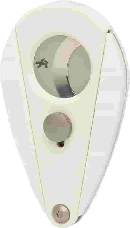 Xikar Cortador de charutos Xi2 - Cortador de charutos de guilhotina dupla de precisão com lâminas de aço inoxidável 440 | Cortador de charutos Rockwell C avaliado 54 a 60 anéis, design ergonômico em