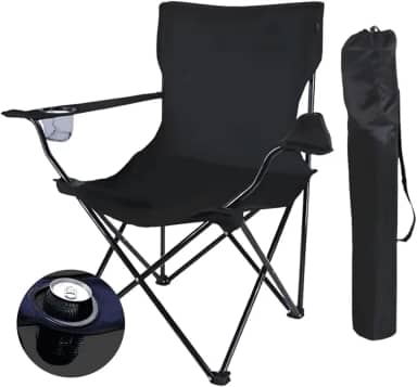 Cadeira De Pesca Camping Dobrável Portatil 120kg Reforçada