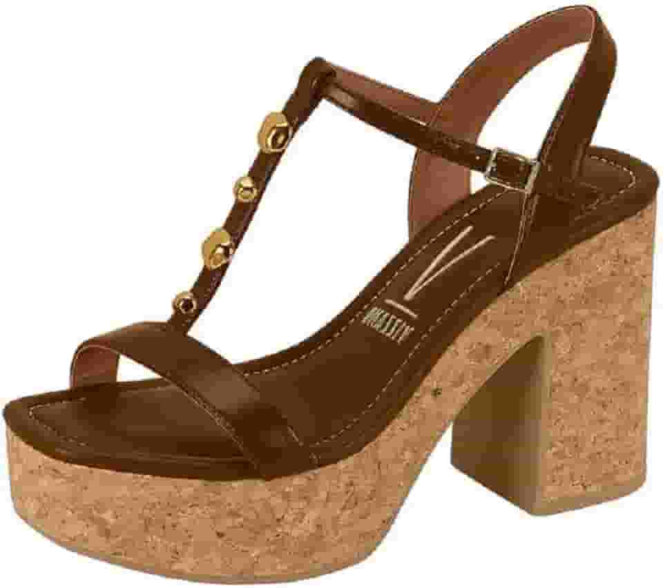 Sandália Feminina Vizzano 6541101 Salto Alto Plataforma