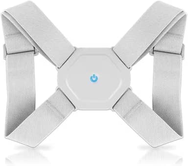 Corretor de Postura Inteligente Vibratório Recarregável com Sensor de Alinhamento Automático – Alça Ajustável, Unissex, Bateria de Longa Duração