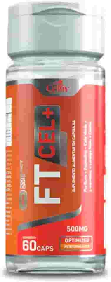 FTCELL - Spirulina, Psyllium, L-Carnitina, Café Verde, Laranja Moro e Picolinato de Cromo 60 Caps Celliv