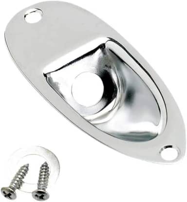 Fender Virola de guitarra elétrica Stratocaster Jack - Cromado
