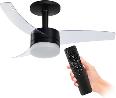 Ventilador de Teto Arno Ultimate Bivolt Preto VX14, 150W, Controle Remoto, 6 Velocidades, 4 Funções e Iluminação para 2 Lâmpadas