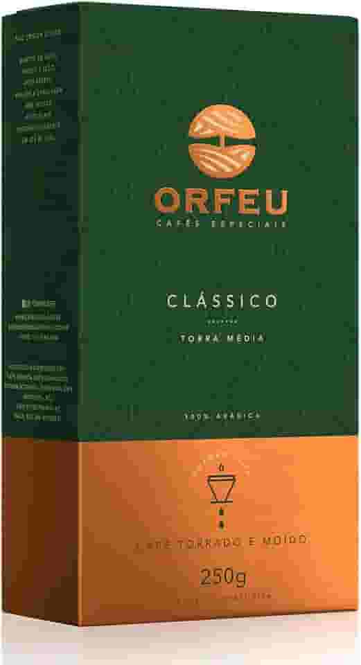 Café Moído Clássico, Orfeu, Sabor Doce, 250g
