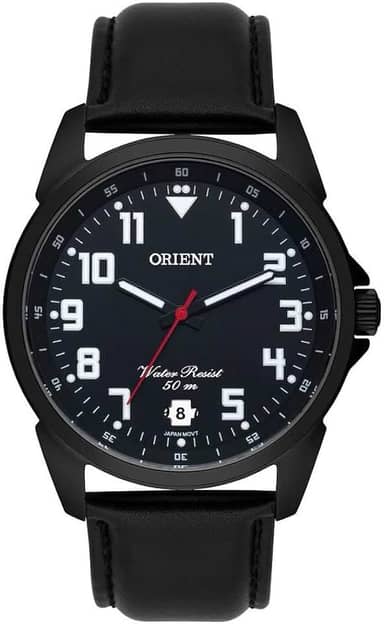 Relógio Masculino Orient Prova D'agua Pulseira de Couro Garantia de 1 ano Mpsc1009 p2px