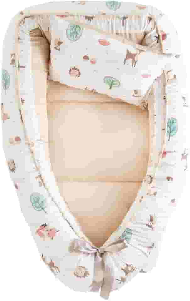 Ninho Bebê Redutor De Berço Ajustável Menina Menino Com Travesseiro (Bosque Encantado)