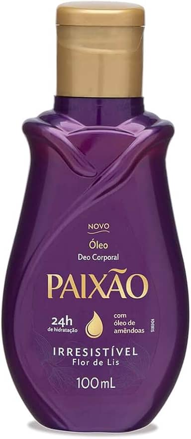 Paixão Óleo Corporal Irresistível Flor De Lis Com Ação Desodorante 100Ml