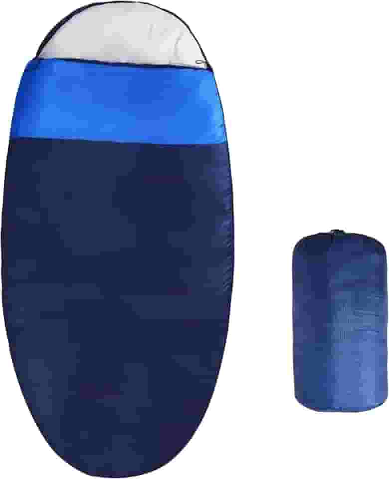 oaskys Saco de dormir em forma de ovo para adultos – Todas as estações, clima quente e frio – Leve e impermeável para adultos e crianças – Acessórios compactos essenciais para acampamento, caminhada