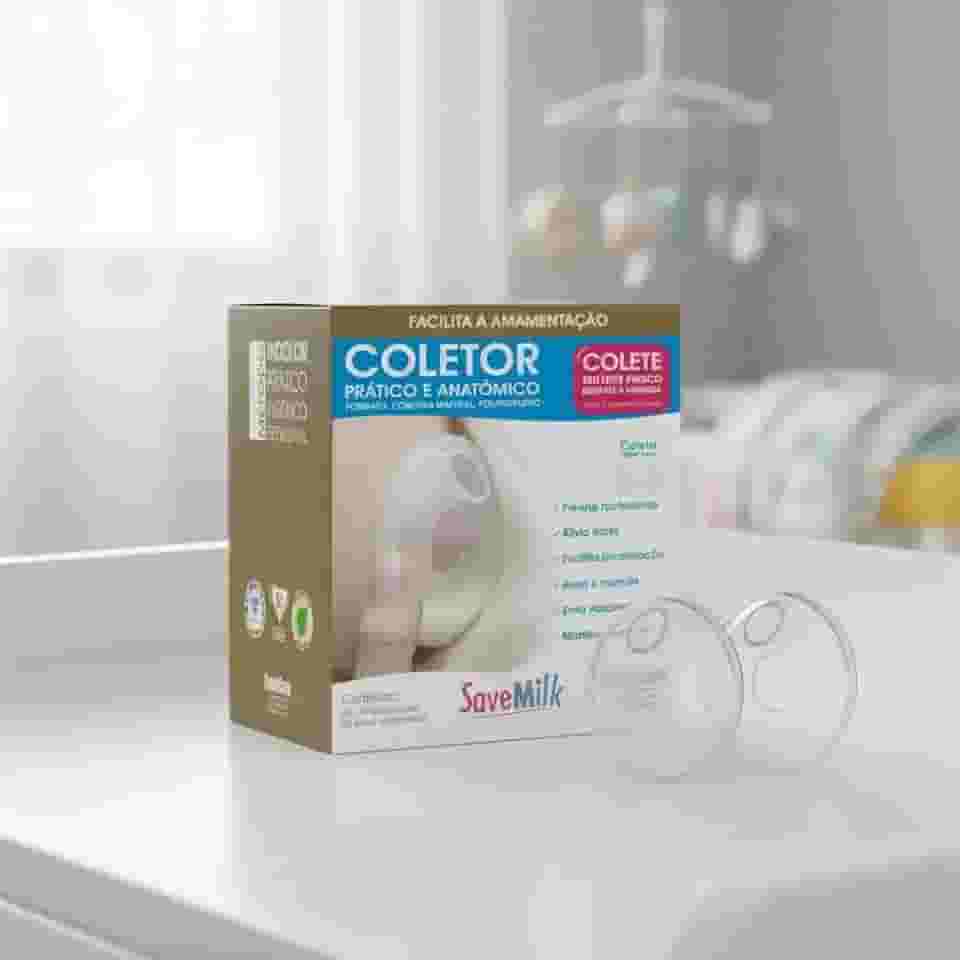 Coletor de Leite Materno Anatômico, Polipropileno Livre de BPA, Kit com 2 Conchas Coletoras, 8.2cm x 3cm, Transparente, Reutilizável, Para Amamentação, Proteção dos Mamilos