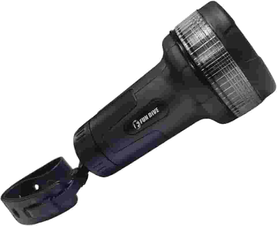 Lanterna À Prova D'água Thor Led Fun Dive Mergulho Pesca Sub (Preto)