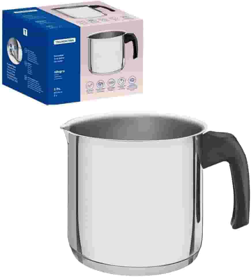 Fervedor com Fundo Triplo e Cabo de Baquelite Tramontina Inox 14Cm, 62932140